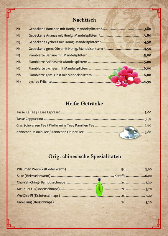 speisekarte
